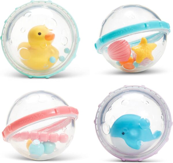 Munchkin Float & Play Bubbles Bath Toy Set - 4 Pack