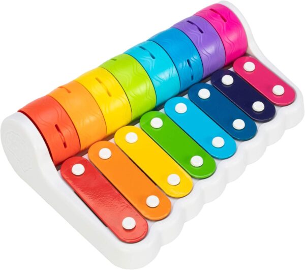 Fat Brain Toys Rock 'N Roller Piano - Musical Xylophone for Babies & Toddlers