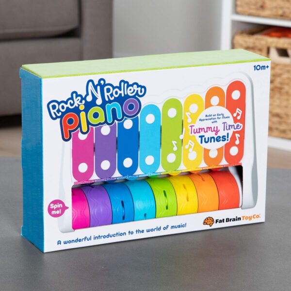 Fat Brain Toys Rock 'N Roller Piano - Musical Xylophone for Babies & Toddlers