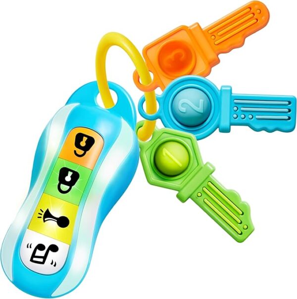 JOYIN Baby Car Keys Teether - Musical Sensory Toy with Lights & Sounds