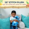 Disney Baby Lilo & Stitch Soft Plush Toy - 15 Inch Huggable Stuffed Animal for Toddlers & Kids