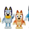 Bluey Family Figure Pack of 4 - Poseable Character Toys with Bluey, Bingo, Chilli & Bandit