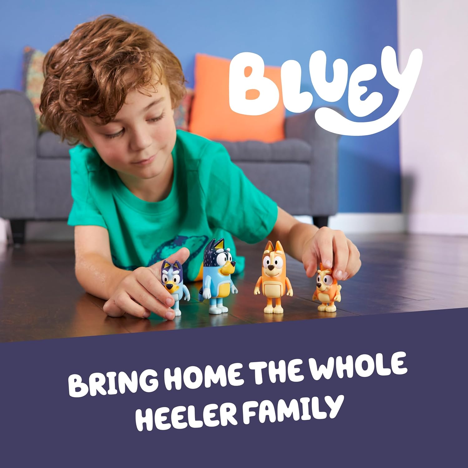 Bluey Family Figure Pack of 4, Robust Poseable Character3