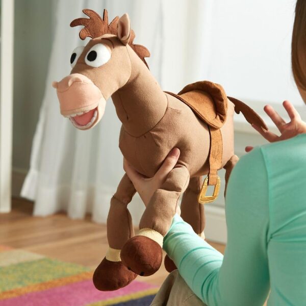 DISNEY STORE Toy Story Plush, Bullseye, Iconic Cuddly Toy Character with Embroidered Eyes2 DISNEY STORE Toy Story Plush - Bullseye - 17" Iconic Cuddly Toy Character with Embroidered Eyes and Soft Plush Features