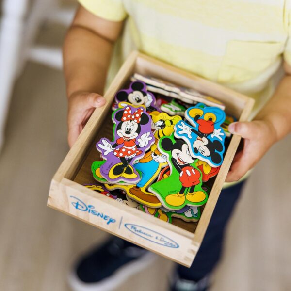 Melissa & Doug Disney Mickey Mouse Wooden Character Magnets (20 pcs)2 Melissa & Doug Disney Mickey Mouse Wooden Character Magnets - 20 Pieces - Educational Toddler Toy for Ages 2+