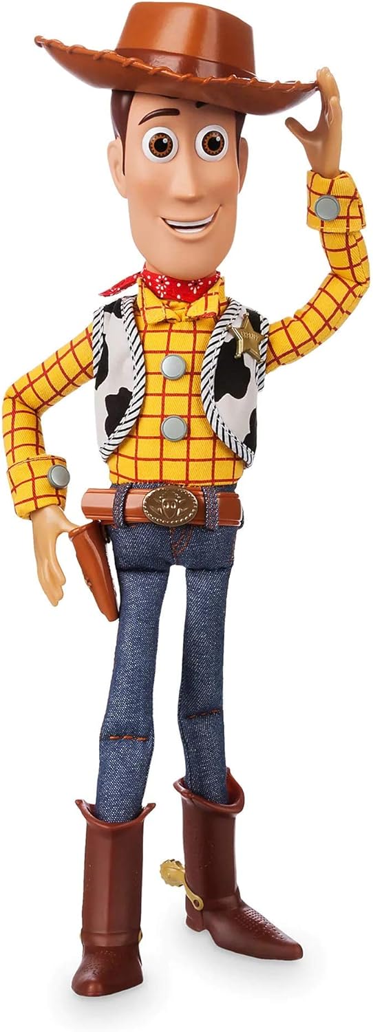 Disney Store Official Sheriff Woody Talking Action Figure from Toy Story3 Disney Store Official Sheriff Woody Talking Action Figure - 15" Interactive Toy Story Toy with Movie Phrases and Sounds