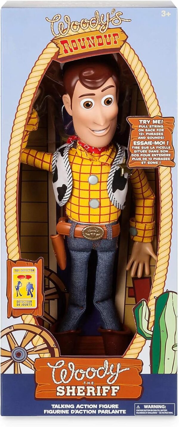 Disney Store Official Sheriff Woody Talking Action Figure from Toy Story5 Disney Store Official Sheriff Woody Talking Action Figure - 15" Interactive Toy Story Toy with Movie Phrases and Sounds