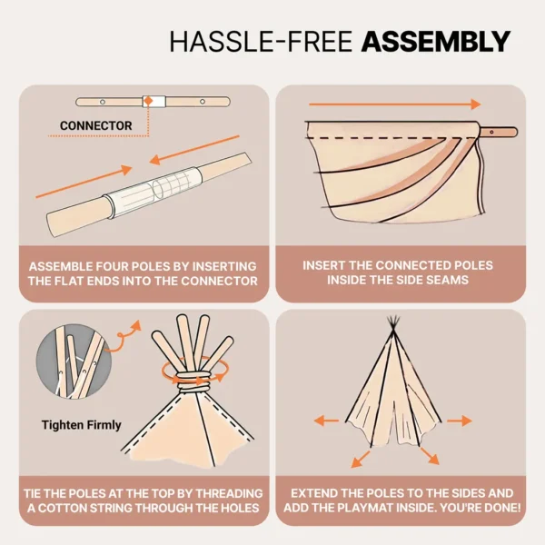 Kids Play Teepee Tent